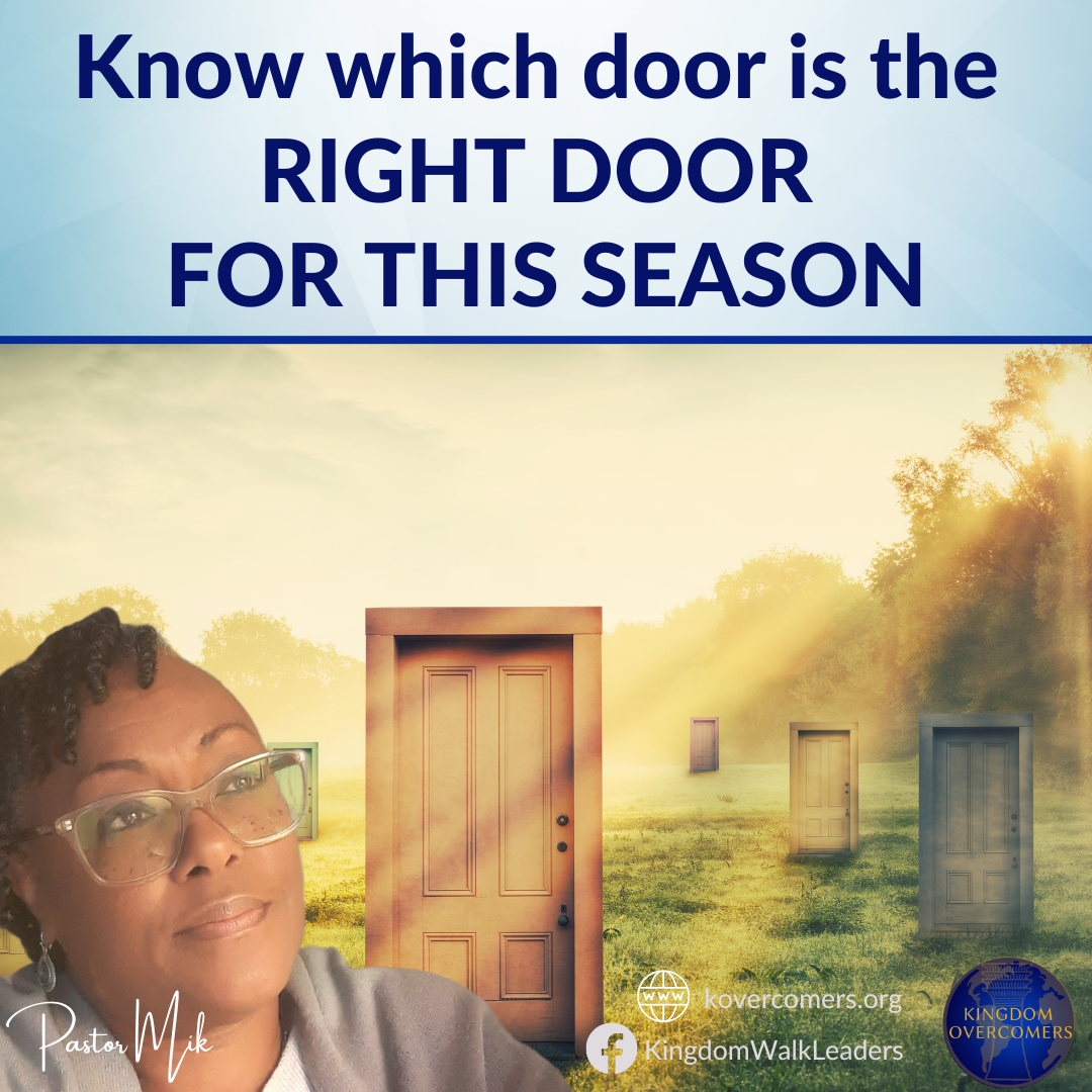 Know which door is the right door